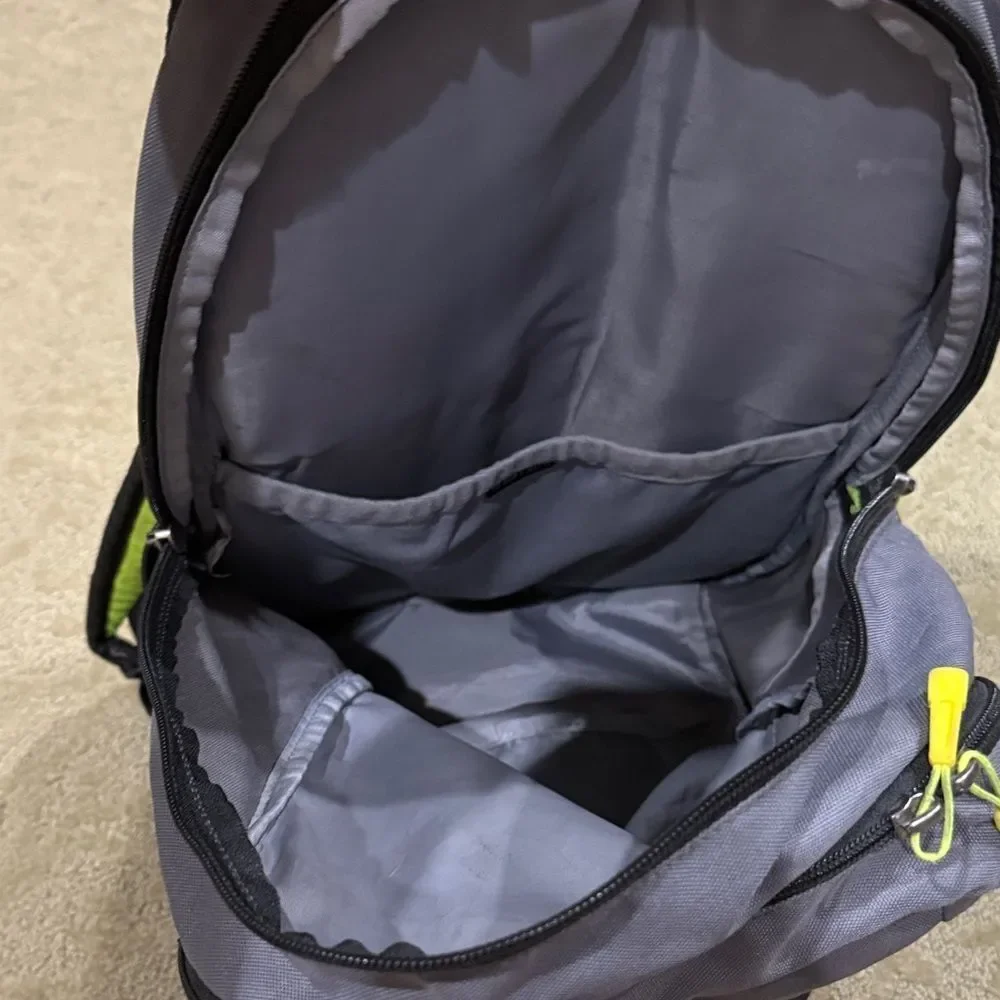 Under Armour Black and Gray Backpack with Yellow Accents